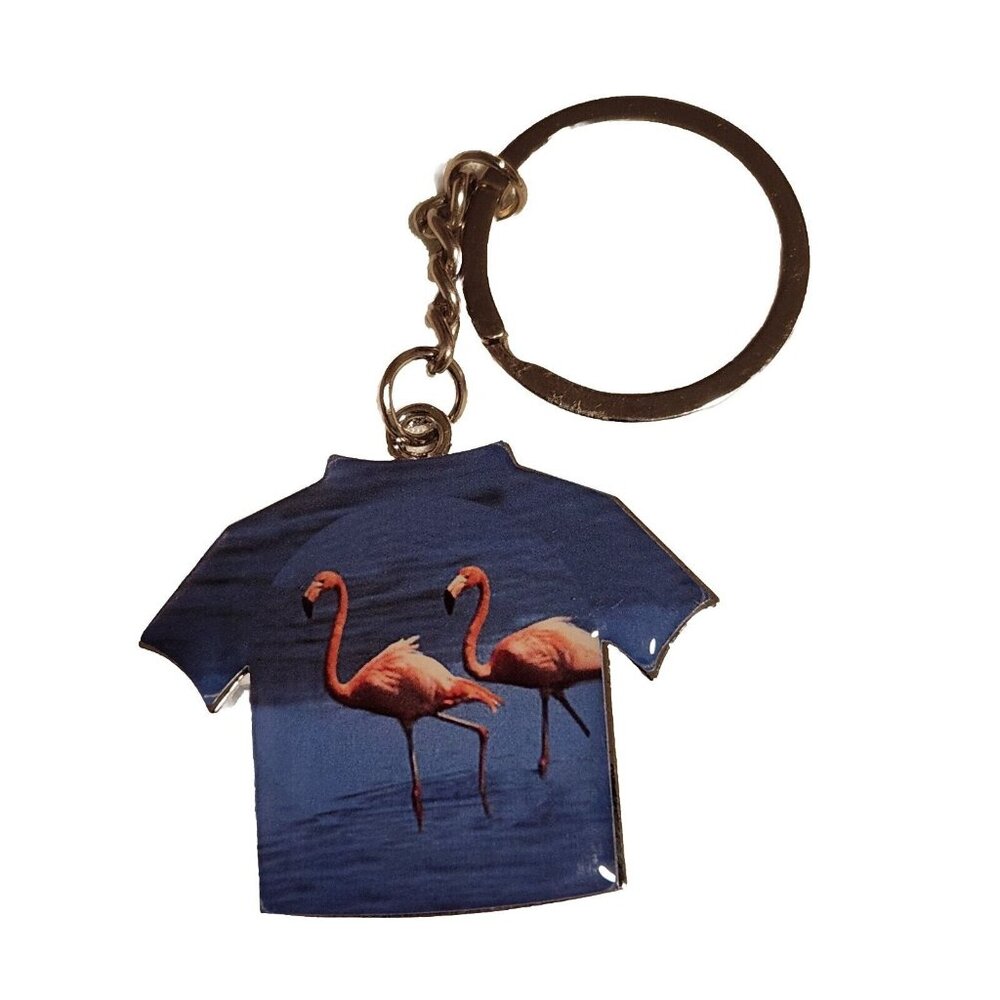 Flamingo KeyChain Beach Ocean Florida Souvenir